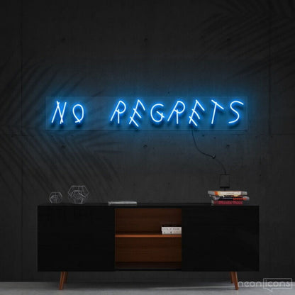 No Regrets Led Neon Sign For Motivational Spaces | Shineneon