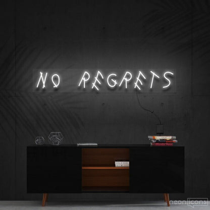No Regrets Led Neon Sign For Motivational Spaces | Shineneon