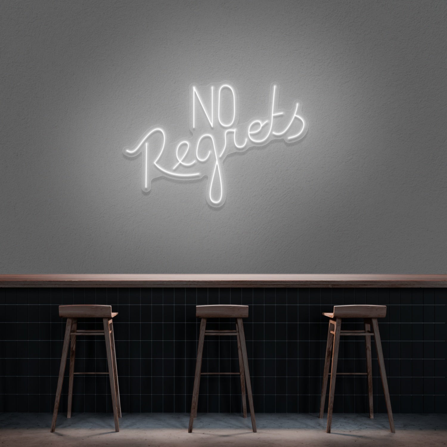 No Regrets Neon Sign | Shineneon