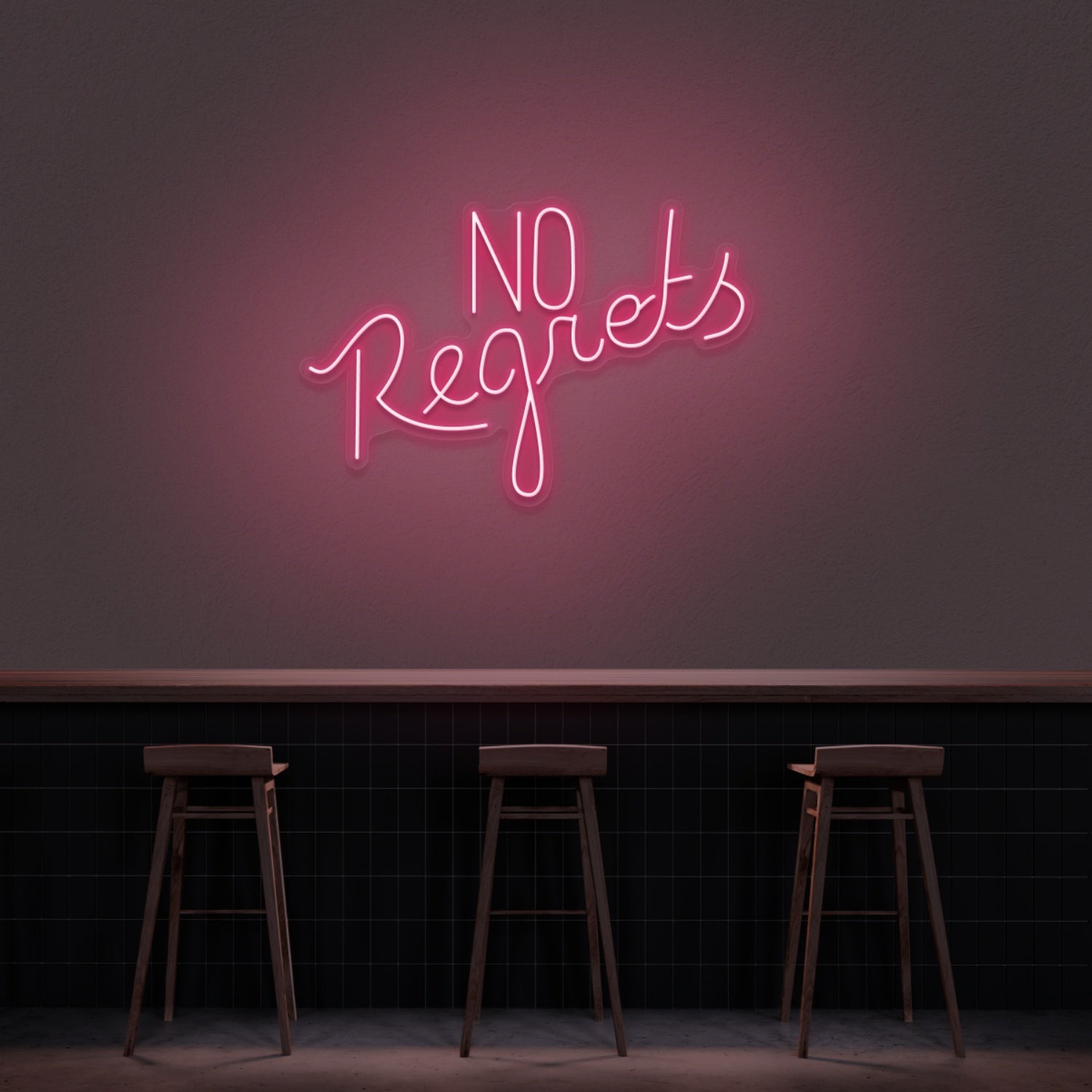 No Regrets Neon Sign | Shineneon