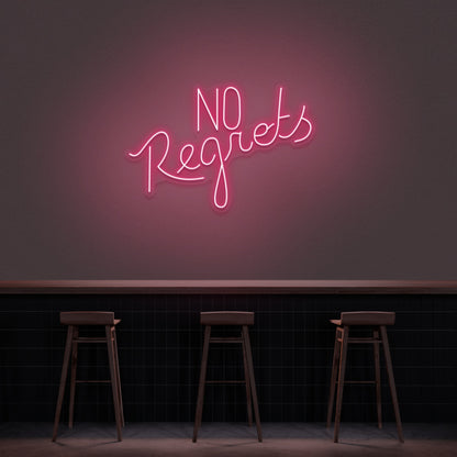 No Regrets Neon Sign | Shineneon