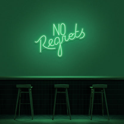 No Regrets Neon Sign | Shineneon