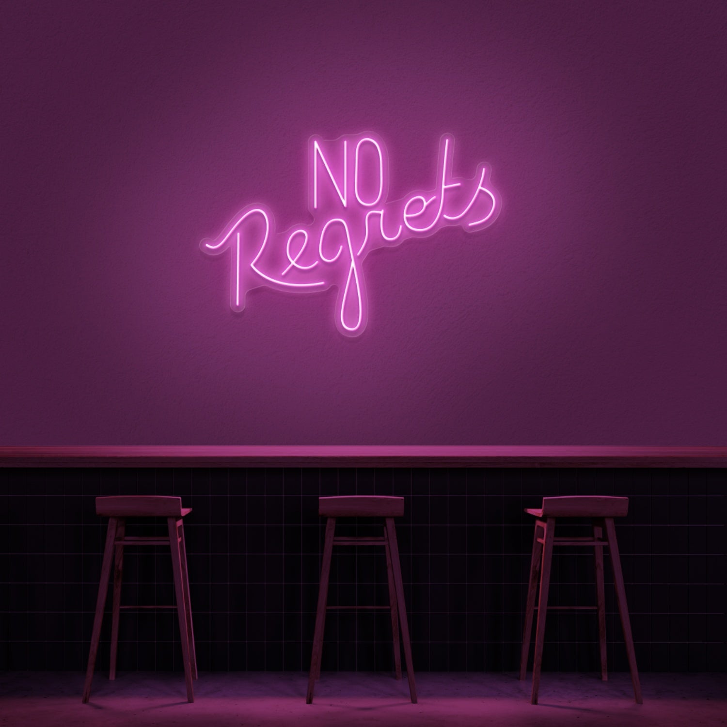 No Regrets Neon Sign | Shineneon