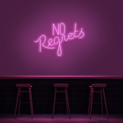 No Regrets Neon Sign | Shineneon