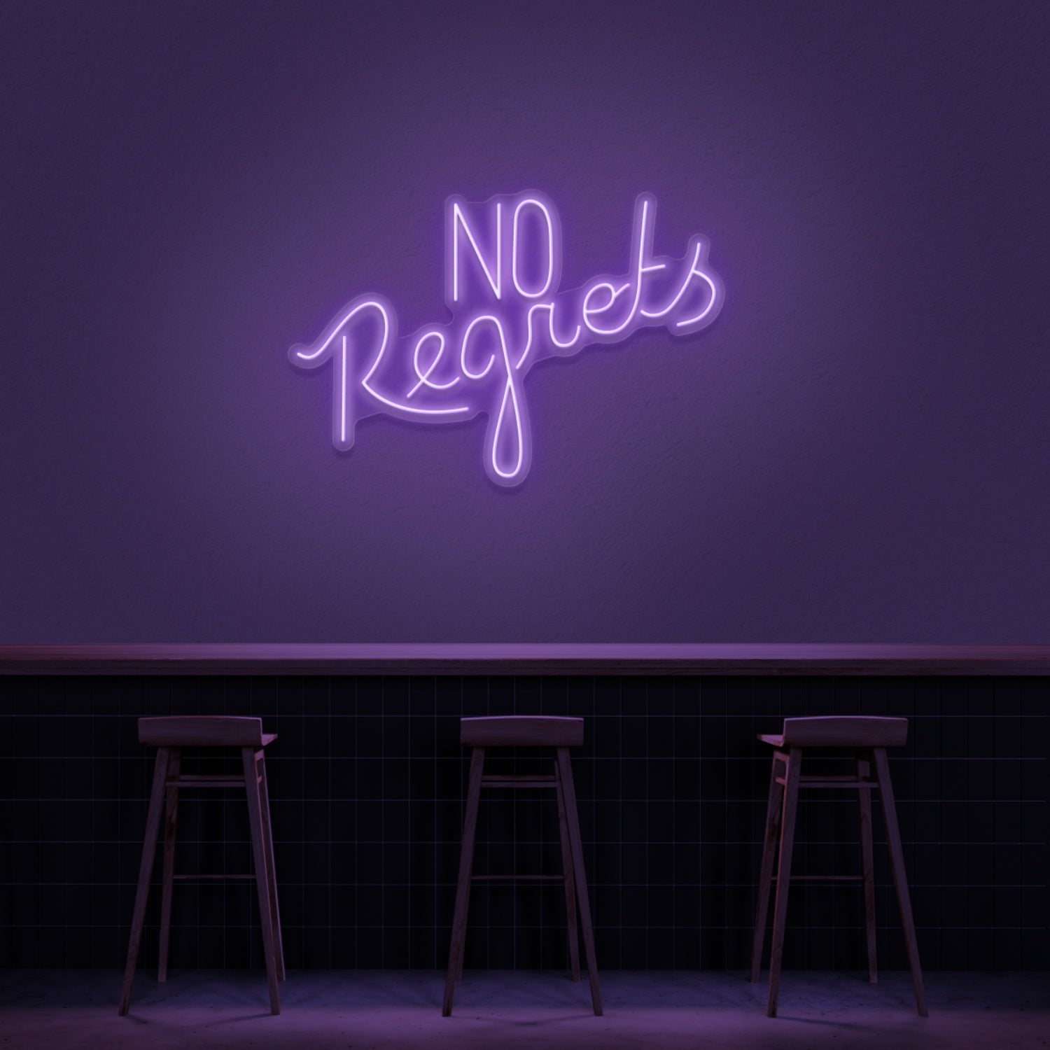 No Regrets Neon Sign | Shineneon