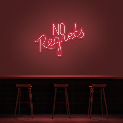 No Regrets Neon Sign | Shineneon
