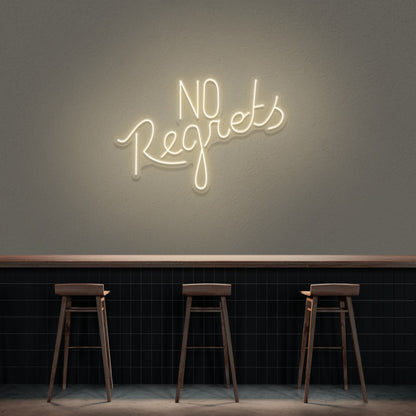 No Regrets Neon Sign | Shineneon