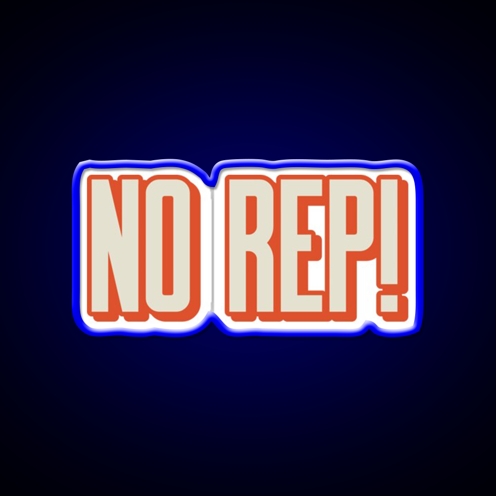 No Rep Gym Fitness Led Neon Sign Rgb Color