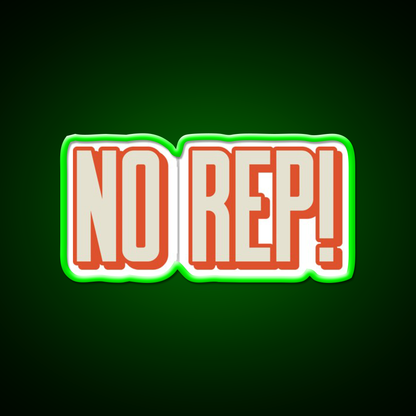 No Rep Gym Fitness Led Neon Sign Rgb Color