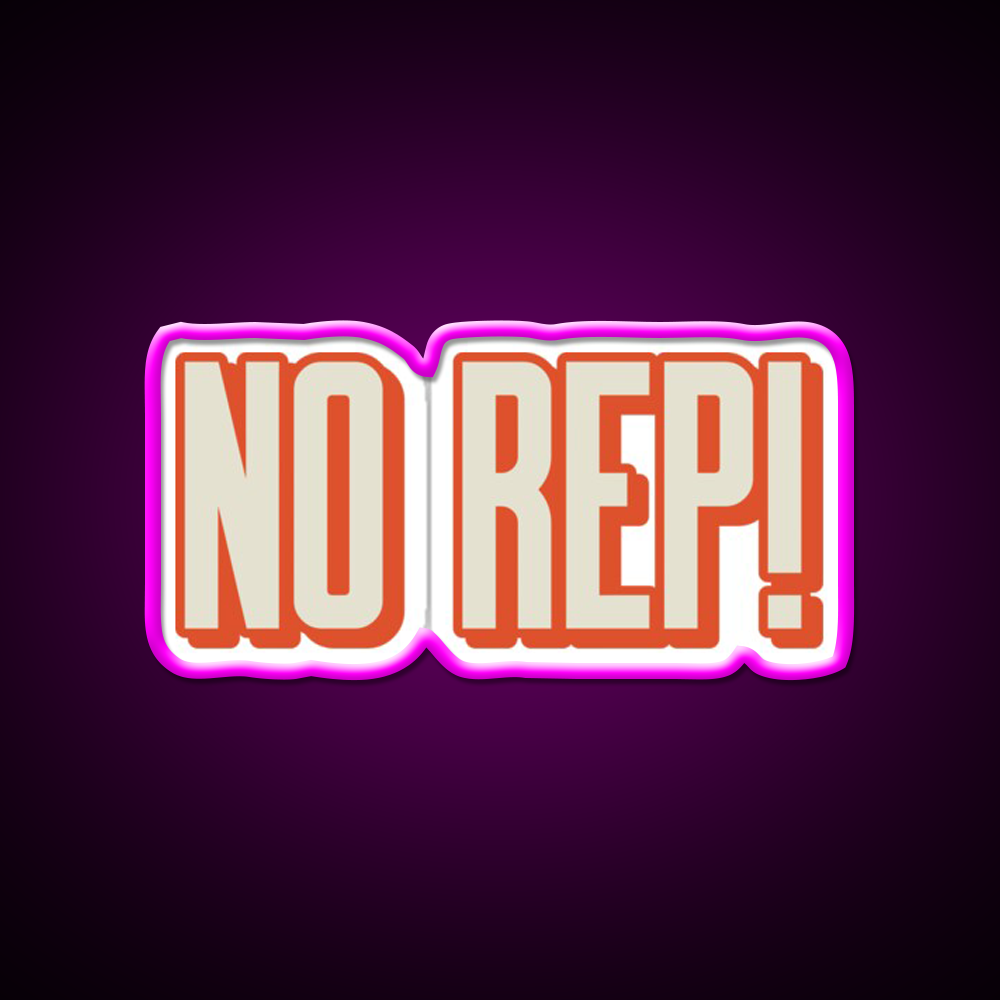 No Rep Gym Fitness Led Neon Sign Rgb Color