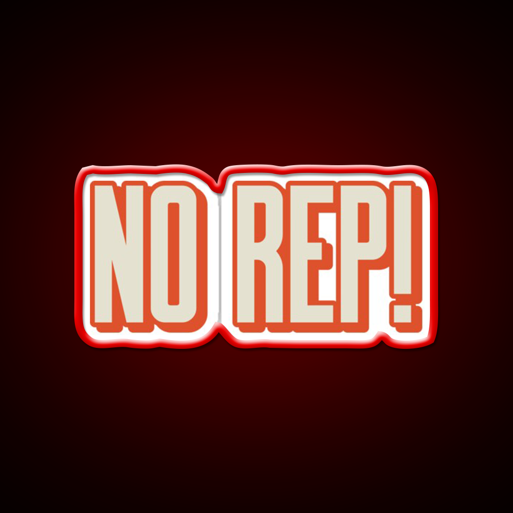 No Rep Gym Fitness Led Neon Sign Rgb Color