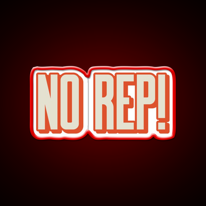 No Rep Gym Fitness Led Neon Sign Rgb Color