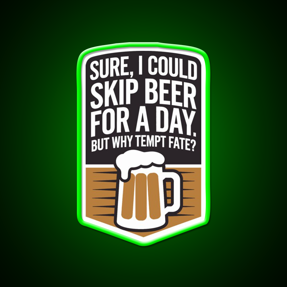 No Skip Beer Club Man Cave Bar Led Neon Sign Rgb Color