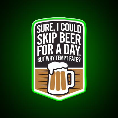 No Skip Beer Club Man Cave Bar Led Neon Sign Rgb Color