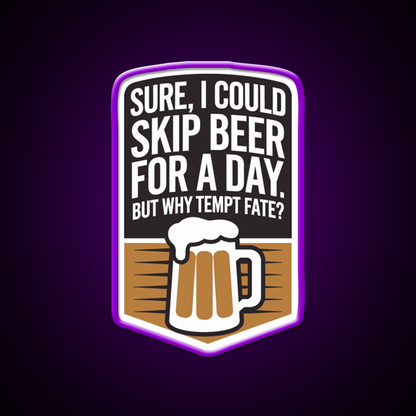 No Skip Beer Club Man Cave Bar Led Neon Sign Rgb Color