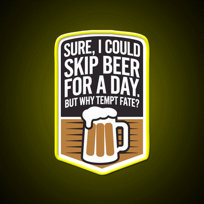 No Skip Beer Club Man Cave Bar Led Neon Sign Rgb Color