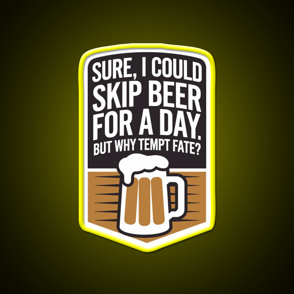 No Skip Beer Club Man Cave Bar Led Neon Sign Rgb Color