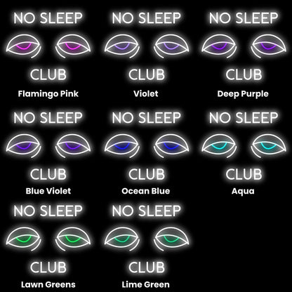 No Sleep Club Led Neon Sign | Shineneon