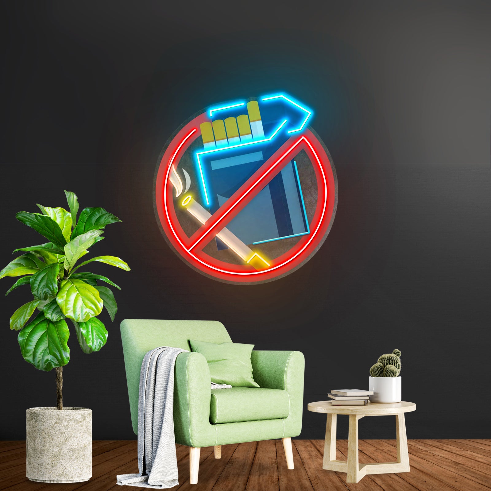 No Smoke Led Neon Sign Light Custom Led Signs - Custom LED neon sign front view
