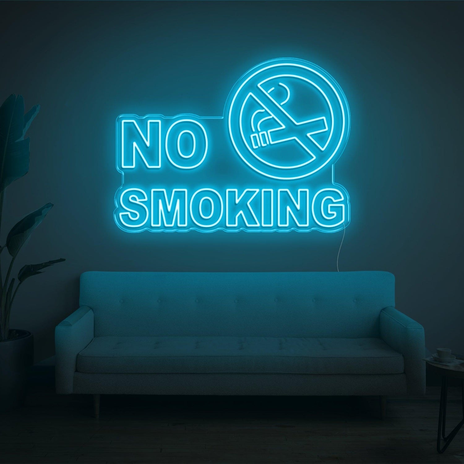 No Smoking White Led Neon Sign For Modern Indoor Decor | Shineneon