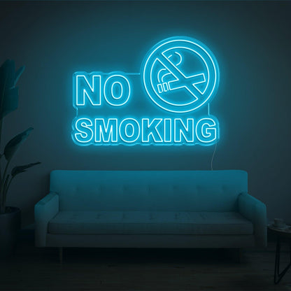 No Smoking White Led Neon Sign For Modern Indoor Decor | Shineneon