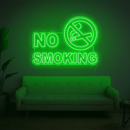 No Smoking White Led Neon Sign For Modern Indoor Decor | Shineneon
