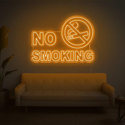 No Smoking White Led Neon Sign For Modern Indoor Decor | Shineneon
