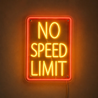 No Speed Limit Neon Sign LED Neon Sign high-converting product image