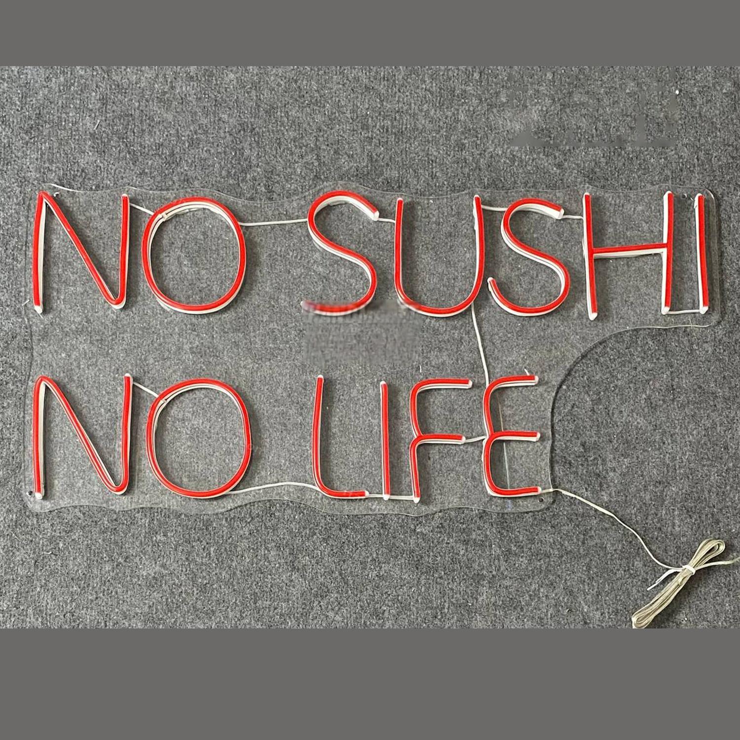 No Sushi No Life Led Neon Sign Restaurant Led Neon Sign | Shineneon