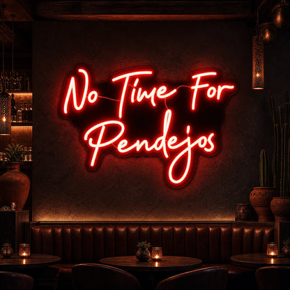 No Time For Pedigos LED Neon Sign Garage Man Cave Neon Sign high-converting product image
