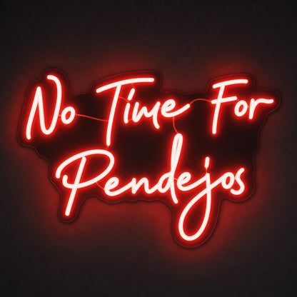No Time For Pedigos LED Neon Sign Garage Man Cave Neon Sign main product image