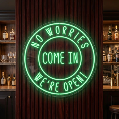 No Workies Come LED Neon Sign - 02 High-Converting Product Image