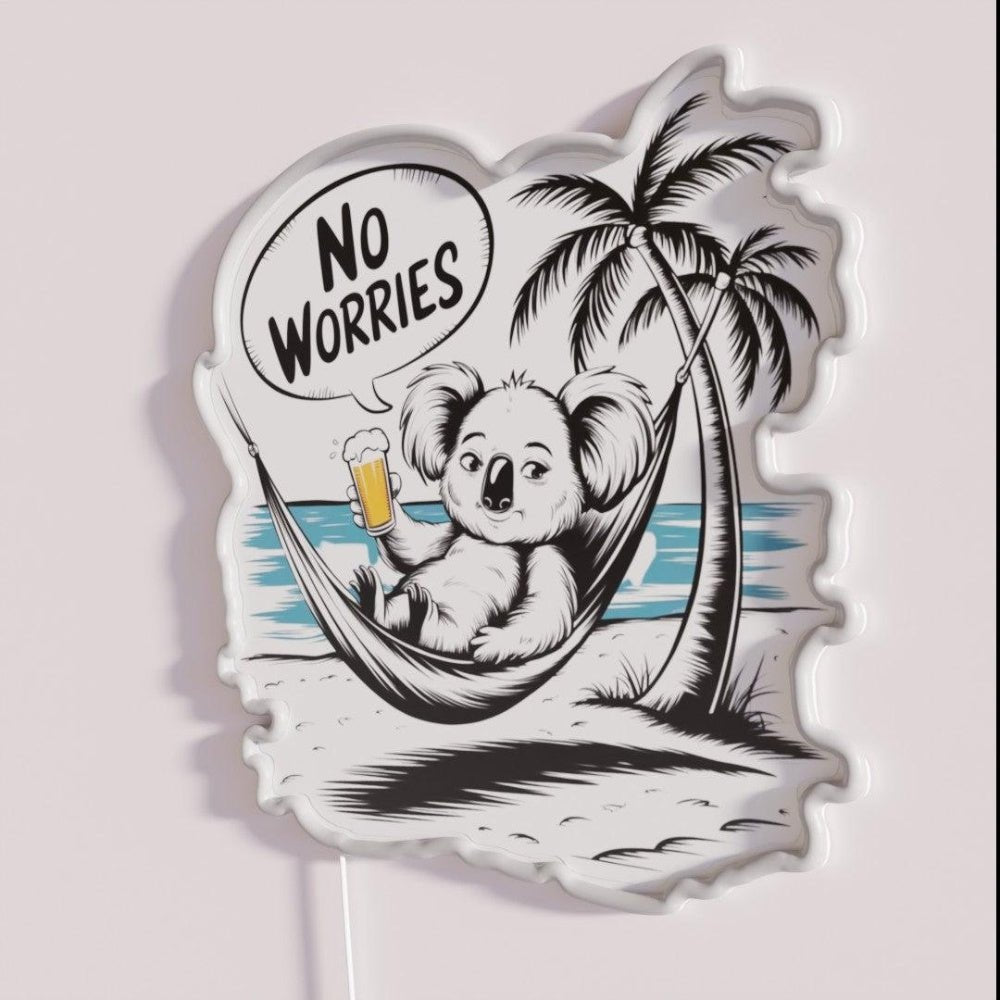 No Worries Rgb Led Neon Sign - Shineneon