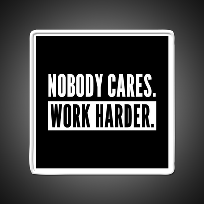 Nobody Cares Work Harder For Athletes Gym Fitness Led Neon Sign Rgb Color