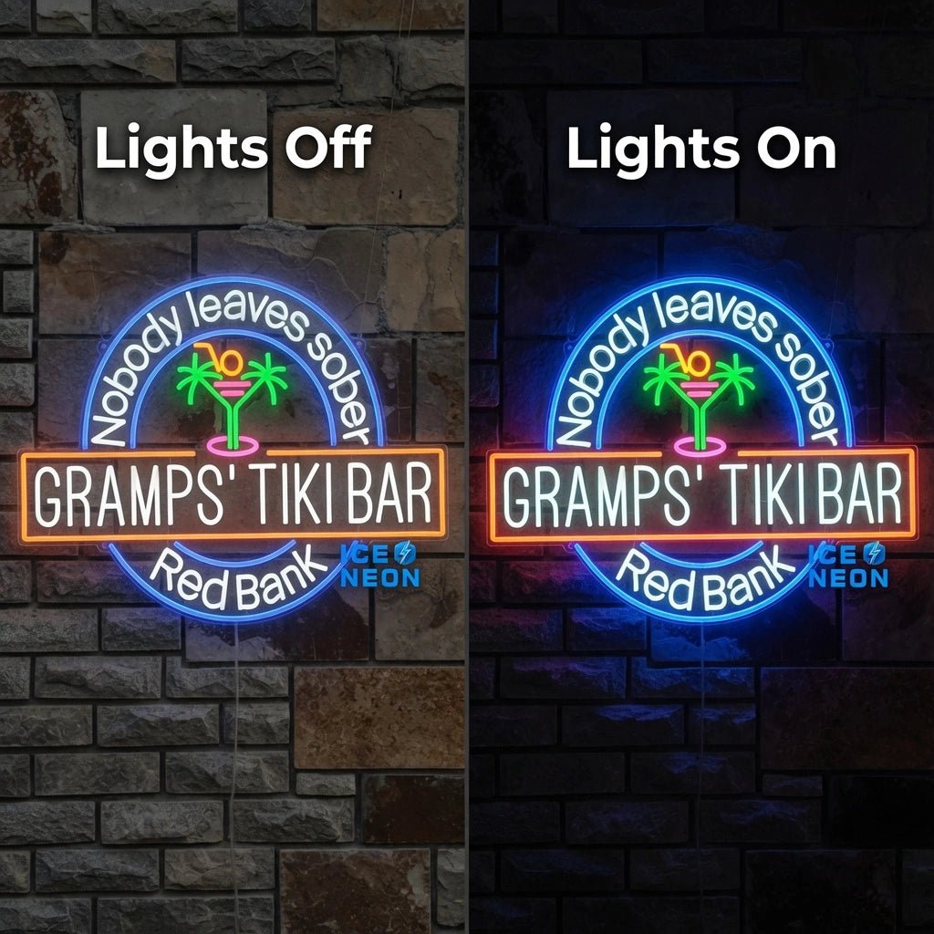 Nobody Leaves Seed Gramps'tikibar Bank LED Neon Sign - Shineneon