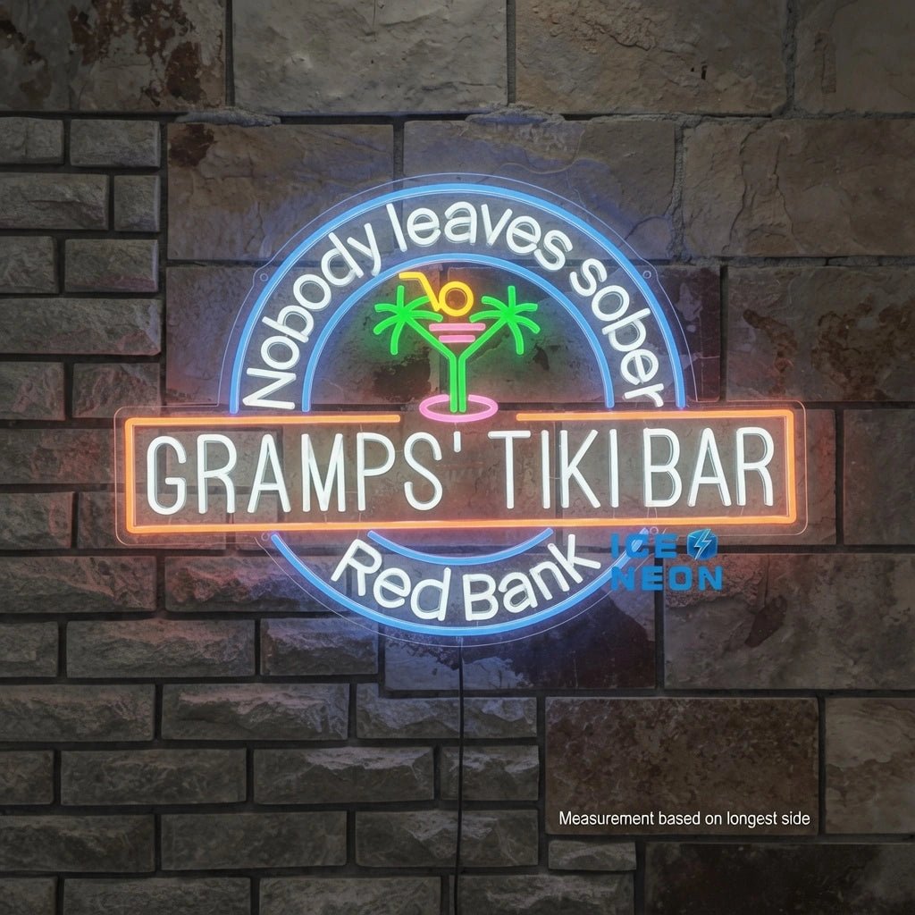 Nobody Leaves Seed Gramps'tikibar Bank LED Neon Sign - Shineneon