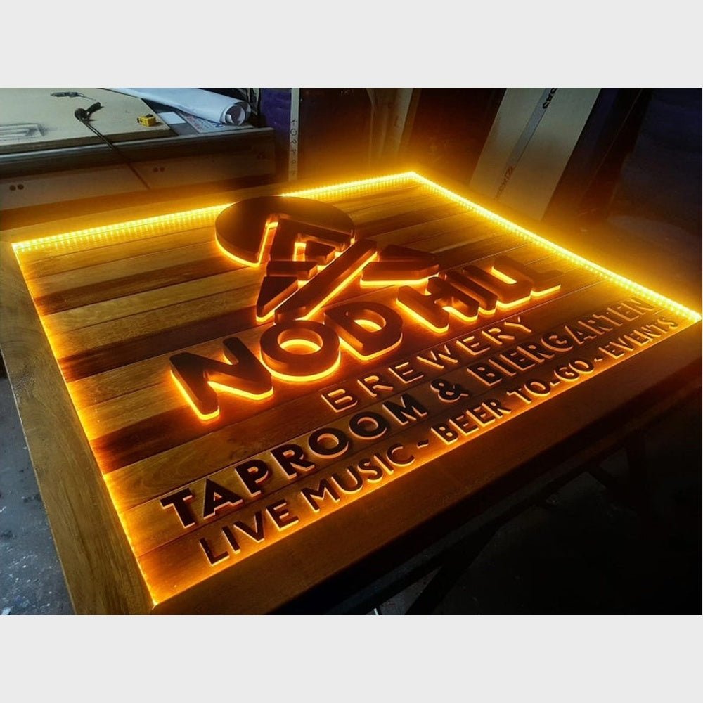 Nod Hill Brewery 3D Backlit Channel Letters Led Light Sign - Shineneon