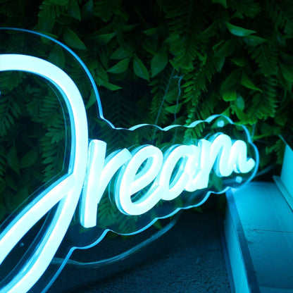Noji Dream Blue Led Neon Sign - Shineneon