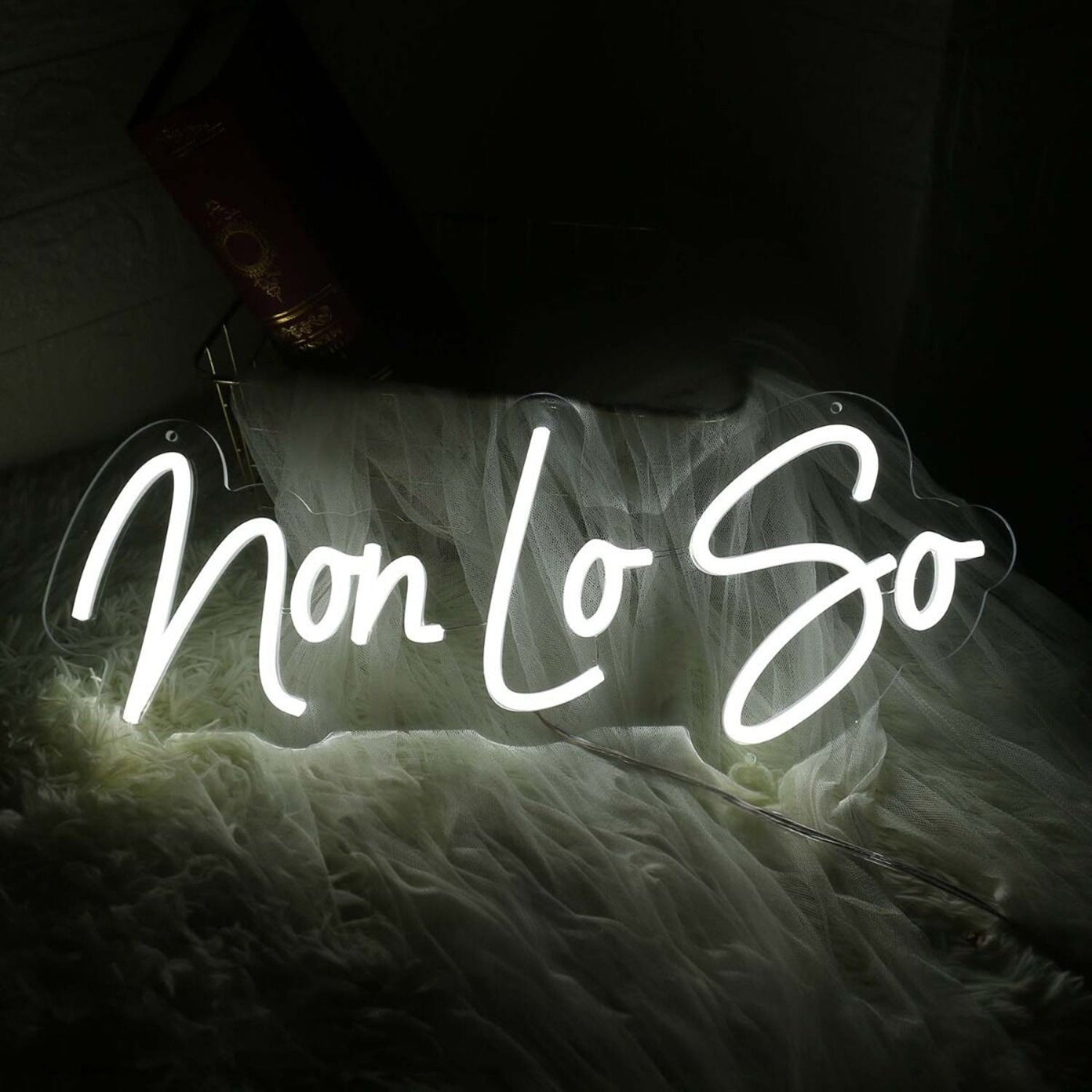 Non Lo So White Led Neon Sign - Shineneon