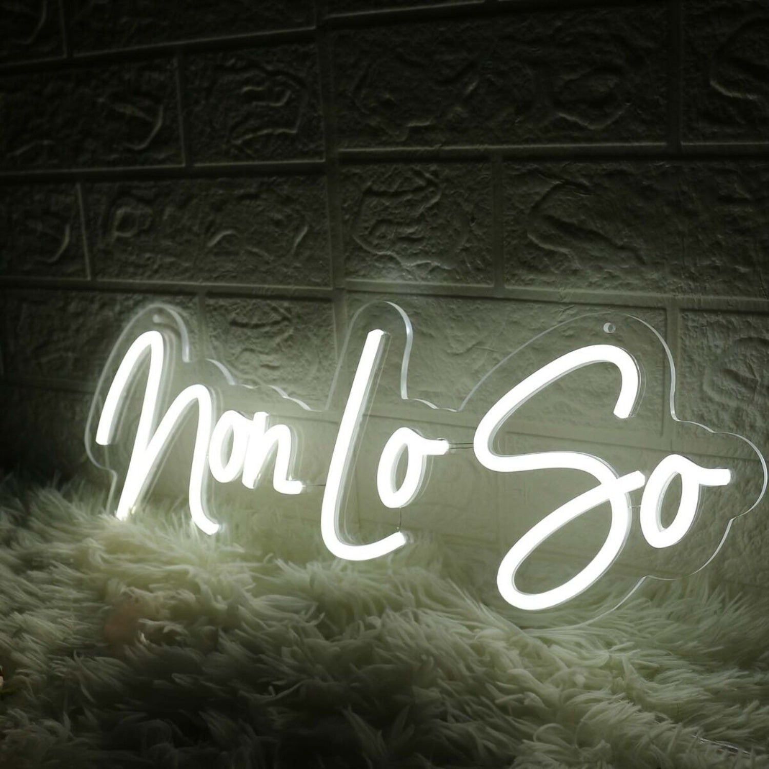Non Lo So White Led Neon Sign - Shineneon