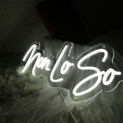 Non Lo So White Led Neon Sign - Shineneon