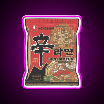 Nong Shim Ramyun Snack Food Led Neon Sign Rgb Color - Shineneon