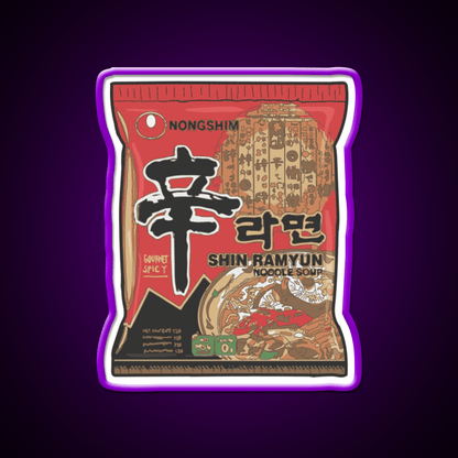 Nong Shim Ramyun Snack Food Led Neon Sign Rgb Color - Shineneon