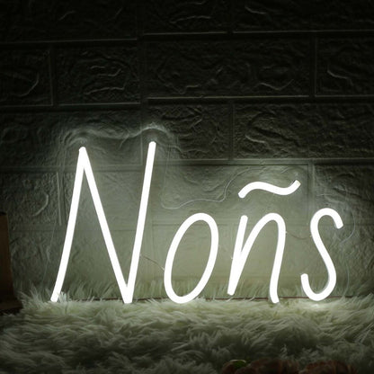 Nons White Led Neon Sign - Shineneon