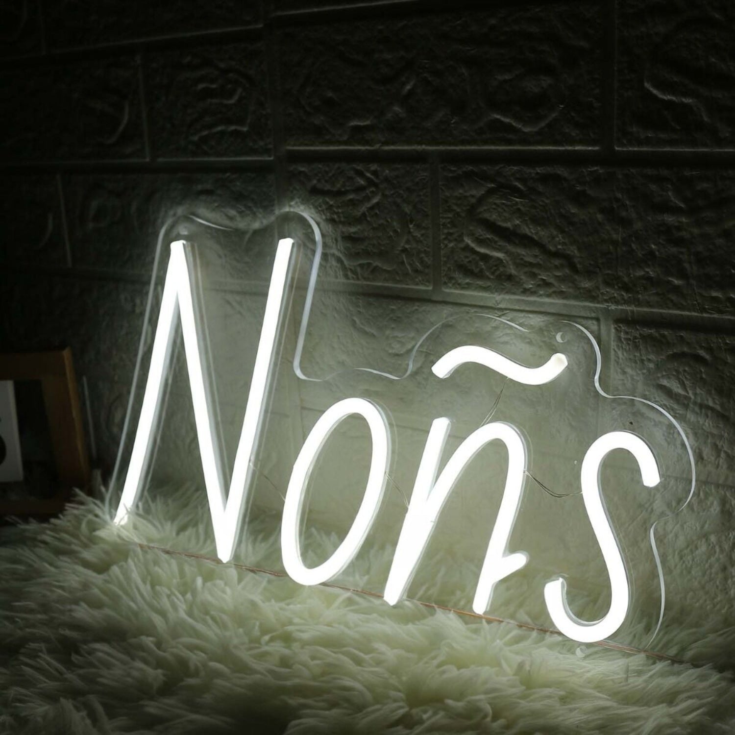Nons White Led Neon Sign - Shineneon