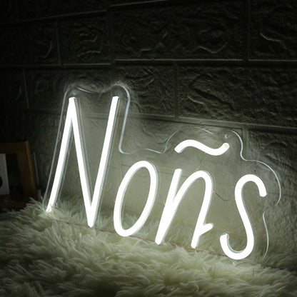 Nons White Led Neon Sign - Shineneon