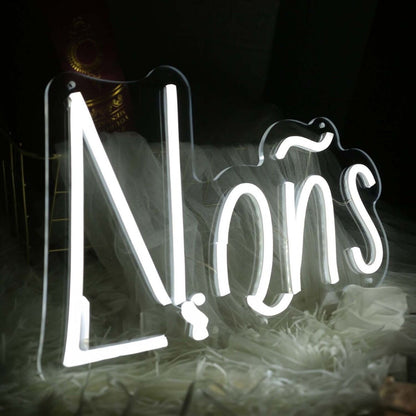Nons White Led Neon Sign - Shineneon