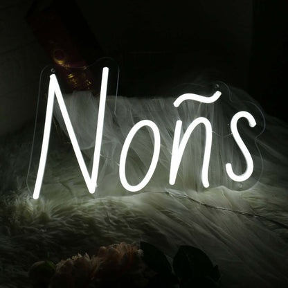Nons White Led Neon Sign - Shineneon