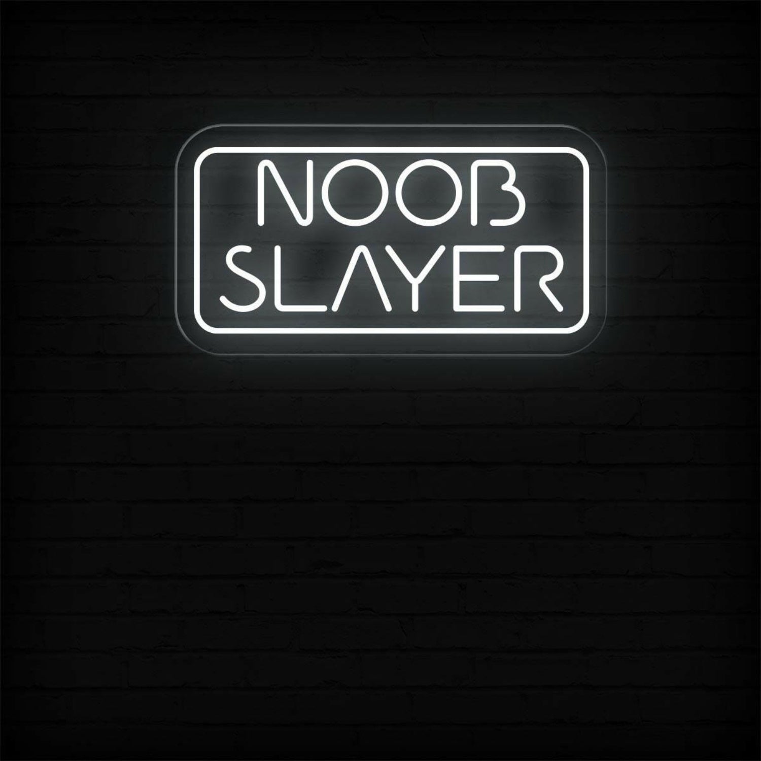 Noob Slayer Warm Orange Led Neon Sign For Gaming Room And Esports Decor | Shineneon
