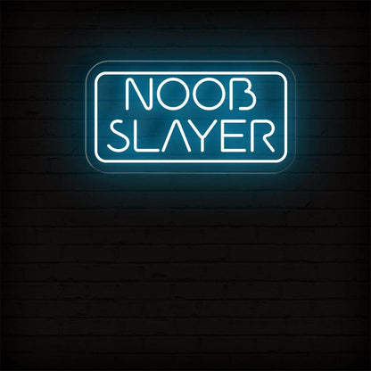 Noob Slayer Warm Orange Led Neon Sign For Gaming Room And Esports Decor | Shineneon